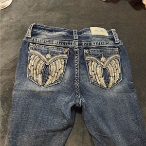 Stylish Blue Embellished Women's Jeans